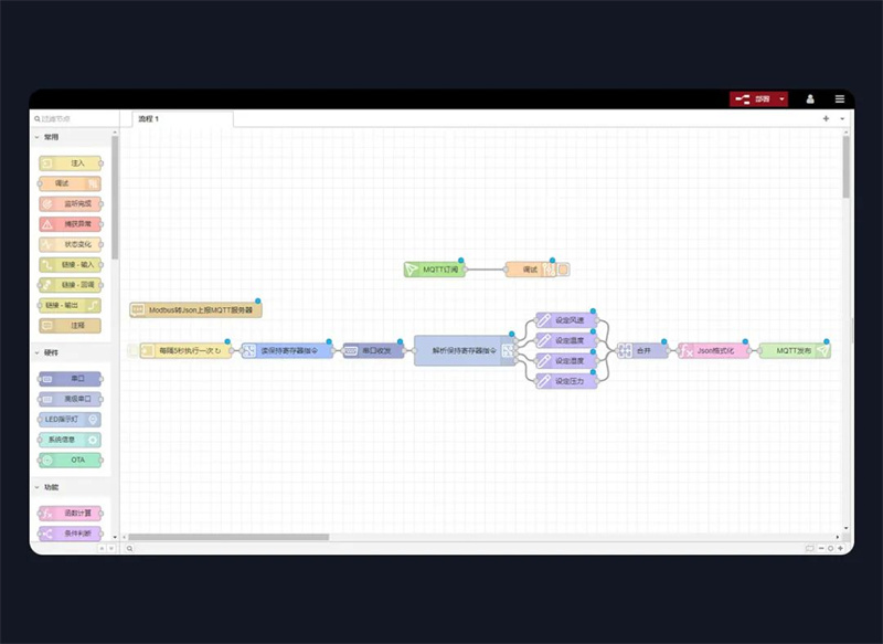 node-red可视化编程界面